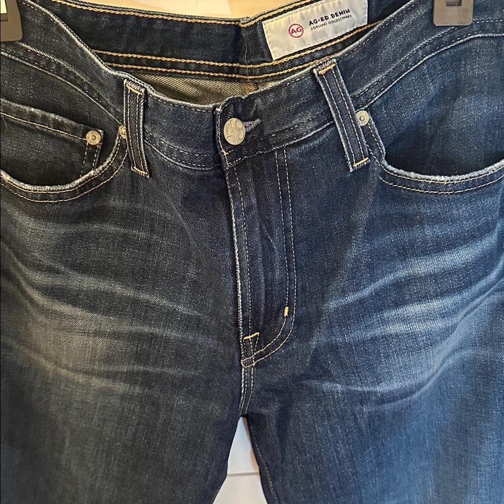 AG Adriano Goldschmied Ag-Ed Denim Dark Wash Straight Jeans size 32 EUC - Picture 4 of 5